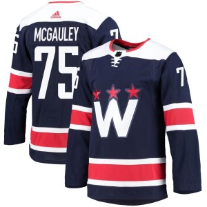 Men's Washington Capitals Tim McGauley Adidas Authentic 2020/21 Alternate Primegreen Pro Jersey - Navy