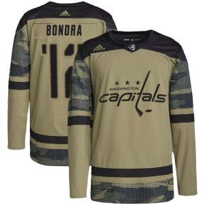 Men's Washington Capitals Peter Bondra Adidas Authentic Military Appreciation Practice Jersey - Camo