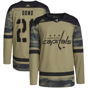 Men's Washington Capitals Nic Dowd Adidas Authentic Military Appreciation Practice Jersey - Camo