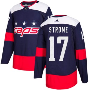 Youth Washington Capitals Dylan Strome Adidas Authentic 2018 Stadium Series Jersey - Navy Blue