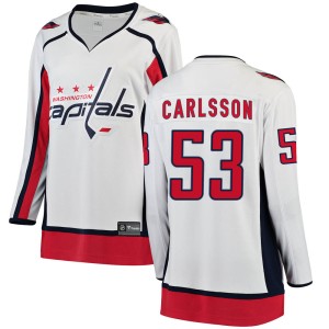 Women's Washington Capitals Gabriel Carlsson Fanatics Branded Breakaway Away Jersey - White