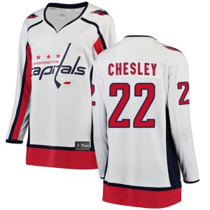Women's Washington Capitals Ryan Chesley Fanatics Branded Breakaway Away Jersey - White