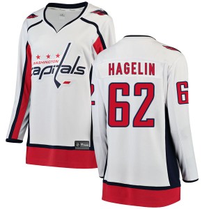 Women's Washington Capitals Carl Hagelin Fanatics Branded Breakaway Away Jersey - White