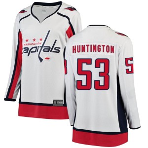 Women's Washington Capitals Jimmy Huntington Fanatics Branded Breakaway Away Jersey - White