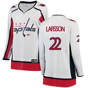 Women's Washington Capitals Johan Larsson Fanatics Branded Breakaway Away Jersey - White