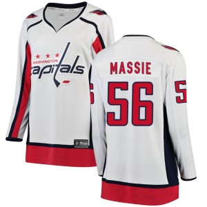 Women's Washington Capitals Jake Massie Fanatics Branded Breakaway Away Jersey - White