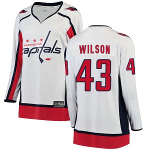 Women's Washington Capitals Tom Wilson Fanatics Branded Breakaway Away Jersey - White