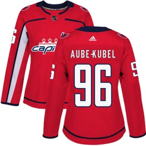 Women's Washington Capitals Nicolas Aube-Kubel Adidas Authentic Home Jersey - Red