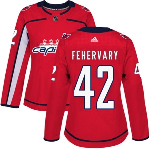 Women's Washington Capitals Martin Fehervary Adidas Authentic Home Jersey - Red