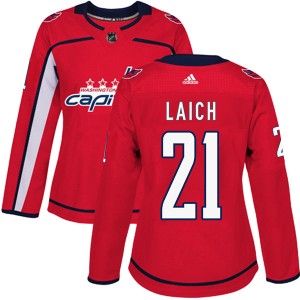 Women's Washington Capitals Brooks Laich Adidas Authentic Home Jersey - Red