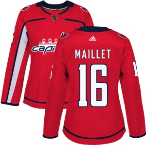 Women's Washington Capitals Philippe Maillet Adidas Authentic ized Home Jersey - Red