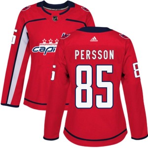 Women's Washington Capitals Ludwig Persson Adidas Authentic Home Jersey - Red