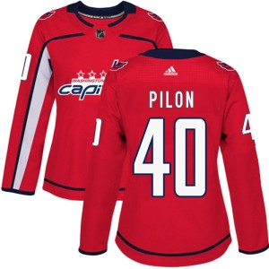 Women's Washington Capitals Garrett Pilon Adidas Authentic Home Jersey - Red