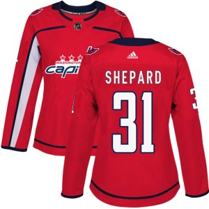 Women's Washington Capitals Hunter Shepard Adidas Authentic Home Jersey - Red