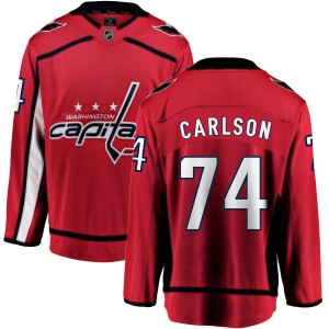 Men's Washington Capitals John Carlson Fanatics Branded Home Breakaway Jersey - Red