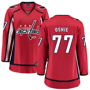 Women's Washington Capitals T.J. Oshie Fanatics Branded Home Breakaway Jersey - Red