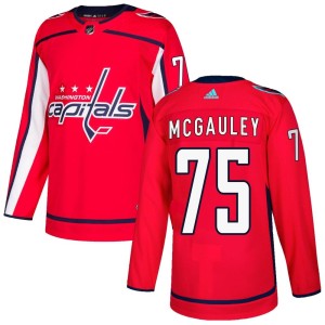 Youth Washington Capitals Tim McGauley Adidas Authentic Home Jersey - Red