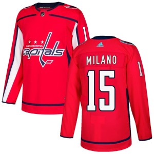 Youth Washington Capitals Sonny Milano Adidas Authentic Home Jersey - Red
