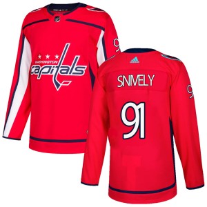 Youth Washington Capitals Joe Snively Adidas Authentic Home Jersey - Red