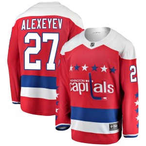 Men's Washington Capitals Alexander Alexeyev Fanatics Branded Breakaway Alternate Jersey - Red