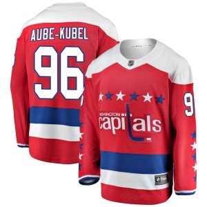 Men's Washington Capitals Nicolas Aube-Kubel Fanatics Branded Breakaway Alternate Jersey - Red