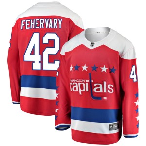 Men's Washington Capitals Martin Fehervary Fanatics Branded Breakaway Alternate Jersey - Red