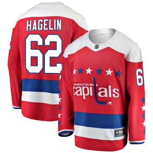 Men's Washington Capitals Carl Hagelin Fanatics Branded Breakaway Alternate Jersey - Red