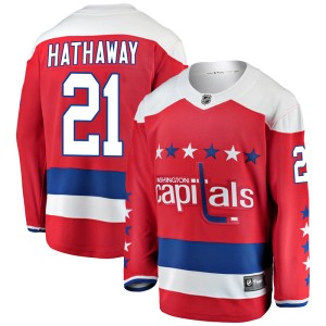 Men's Washington Capitals Garnet Hathaway Fanatics Branded Breakaway Alternate Jersey - Red
