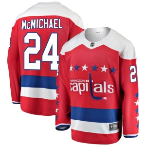Men's Washington Capitals Connor McMichael Fanatics Branded Breakaway Alternate Jersey - Red