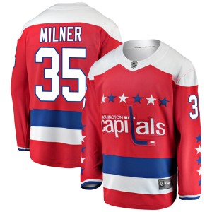 Men's Washington Capitals Parker Milner Fanatics Branded Breakaway Alternate Jersey - Red