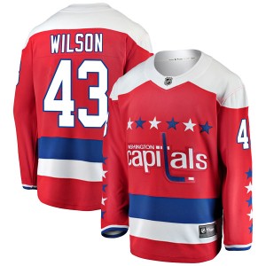 Men's Washington Capitals Tom Wilson Fanatics Branded Breakaway Alternate Jersey - Red