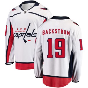 Men's Washington Capitals Nicklas Backstrom Fanatics Branded Breakaway Away Jersey - White