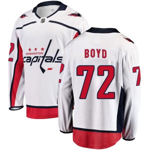 Men's Washington Capitals Travis Boyd Fanatics Branded Breakaway Away Jersey - White
