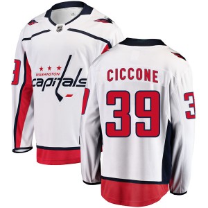 Men's Washington Capitals Enrico Ciccone Fanatics Branded Breakaway Away Jersey - White