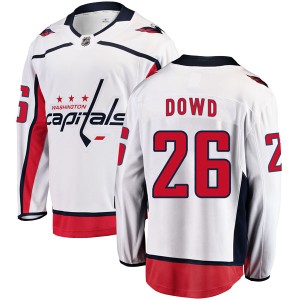 Men's Washington Capitals Nic Dowd Fanatics Branded Breakaway Away Jersey - White