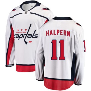 Men's Washington Capitals Jeff Halpern Fanatics Branded Breakaway Away Jersey - White