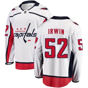 Men's Washington Capitals Matthew Irwin Fanatics Branded Breakaway Away Jersey - White