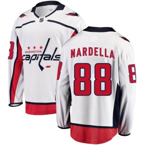 Men's Washington Capitals Bobby Nardella Fanatics Branded Breakaway Away Jersey - White