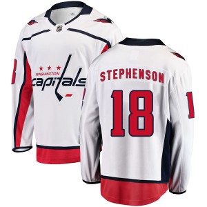 Men's Washington Capitals Chandler Stephenson Fanatics Branded Breakaway Away Jersey - White