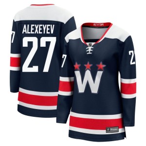 Women's Washington Capitals Alexander Alexeyev Fanatics Branded Premier zied Breakaway 2020/21 Alternate Jersey - Navy