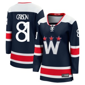 Women's Washington Capitals Adam Carlson Fanatics Branded Premier zied Breakaway 2020/21 Alternate Jersey - Navy