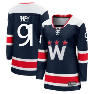 Women's Washington Capitals Joe Snively Fanatics Branded Premier zied Breakaway 2020/21 Alternate Jersey - Navy