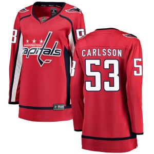Women's Washington Capitals Gabriel Carlsson Fanatics Branded Breakaway Home Jersey - Red