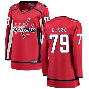 Women's Washington Capitals Chase Clark Fanatics Branded Breakaway Home Jersey - Red