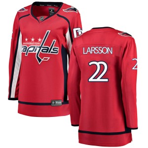 Women's Washington Capitals Johan Larsson Fanatics Branded Breakaway Home Jersey - Red