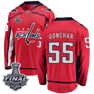 Men's Washington Capitals Sergei Gonchar Fanatics Branded Breakaway Home 2018 Stanley Cup Final Patch Jersey - Red