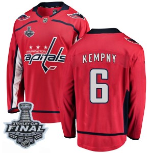 Men's Washington Capitals Michal Kempny Fanatics Branded Breakaway Home 2018 Stanley Cup Final Patch Jersey - Red