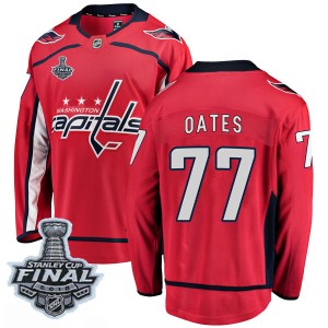 Men's Washington Capitals Adam Oates Fanatics Branded Breakaway Home 2018 Stanley Cup Final Patch Jersey - Red