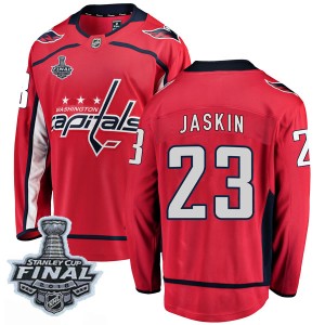 Youth Washington Capitals Dmitrij Jaskin Fanatics Branded Breakaway Home 2018 Stanley Cup Final Patch Jersey - Red