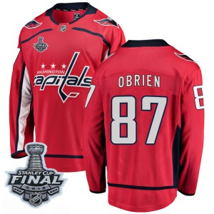 Youth Washington Capitals Liam O'Brien Fanatics Branded Breakaway Home 2018 Stanley Cup Final Patch Jersey - Red